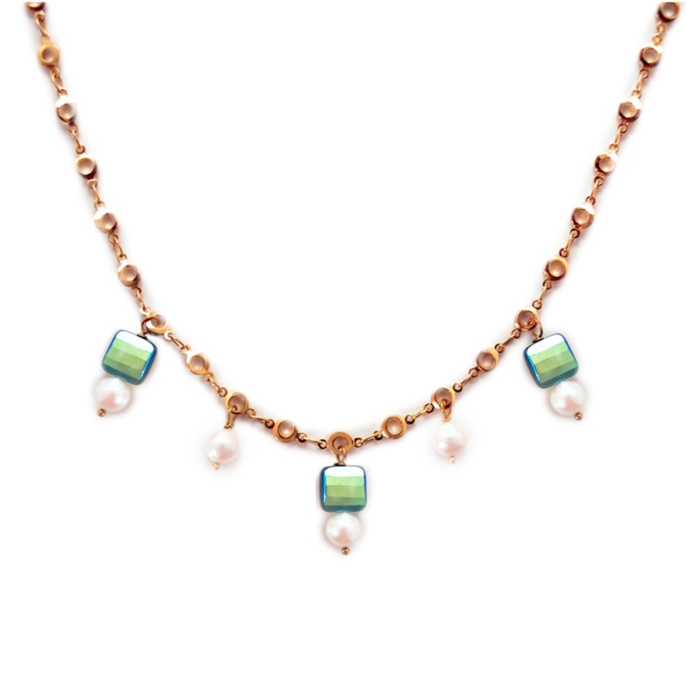 Sea Pearl & 14KGP Necklace